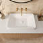 Lavabo de salle de bain rectangulaire en céramique avec trop-plein 23,37 po Ruvati
