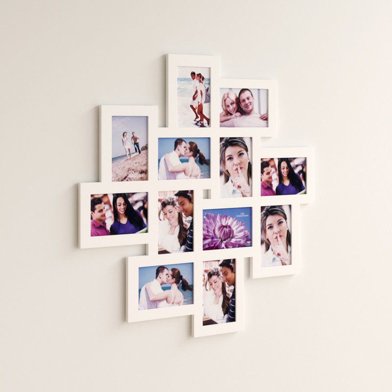 White Solid + Manufactured Wood Picture Frame, 24.4" x 24.6"