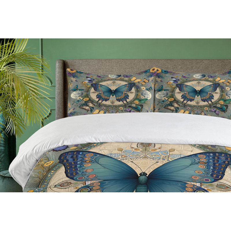 Boho Duvet Cover, California King Duvet Cover + 2 Standard Shams