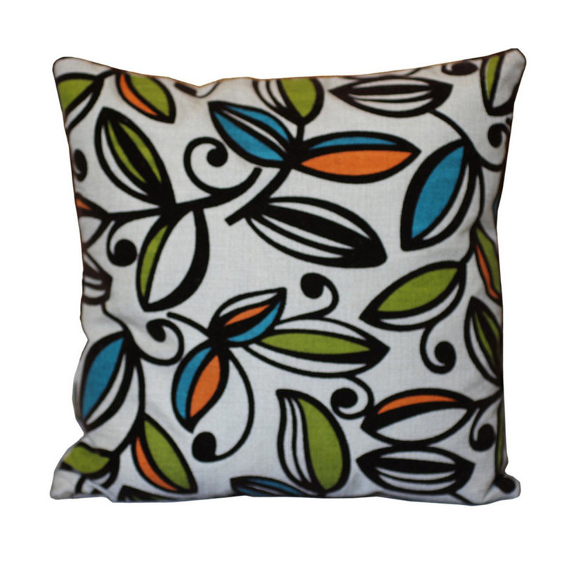Rasmussen Geometric Square Cushion Cover, Green