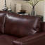 Grand sofa de 199 cm (78,5 po) recouvert de similicuir respirant, idéal pour le salon et l'appartement. Assise confortable grâce à ses pieds en bois massif et ses ressorts sinueux. Montage rapide.