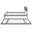 Lit plateforme double avec lit gigogne réglable-1023942085