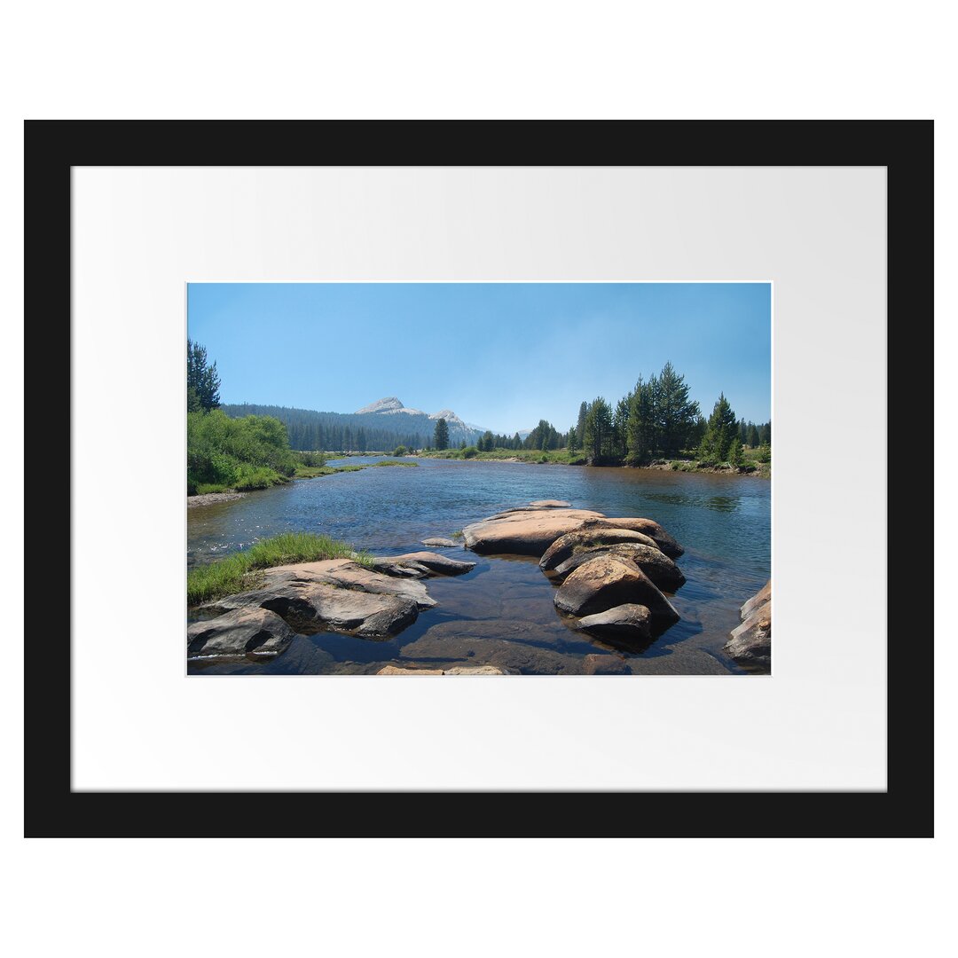 Gerahmtes Poster Fluss in Yosemite National Park