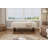 Celeste Contemporary Rectangular Tufted Linen-Blend Ottoman Bench With Solid Wood Legs-122443004