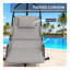 Chaise hamac suspendue avec support, balancelle d'extérieur avec coussin et accoudoirs, noir / gris