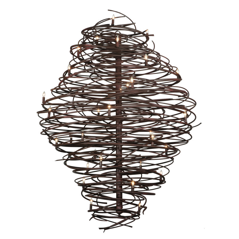 Lustre géométrique unique à 36 lumières Cyclone