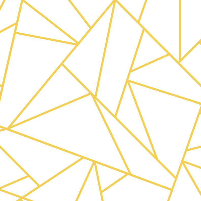 Rouleau de papier peint Origami L 24 pi x l 25 pi, Jaune primevère / blanc