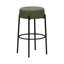 Tabouret de bar Zenni sans dossier, rembourré, en métal, hauteur comptoir ou dossier - Lot de 2-1616086119-1616086120