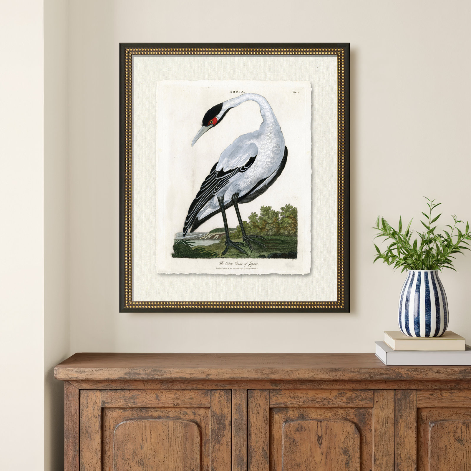 Medium White Crane Painting
