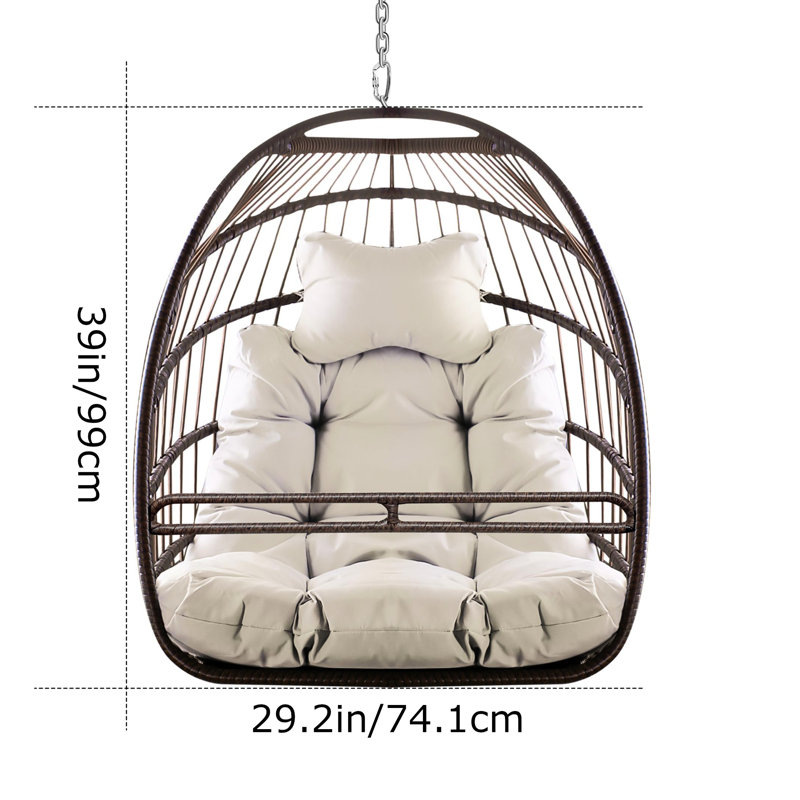 Balancelle, capacité de 350 lb, pliable pour le plaisir intérieur et extérieur