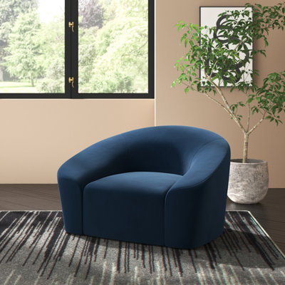Alaw Velvet Barrel Chair