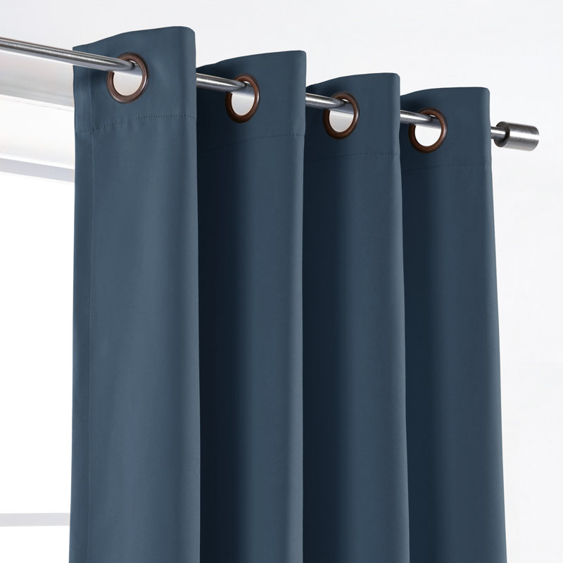 Aubreey Blackout Curtain Panel Pair, Indigo, 52" W x 72" L