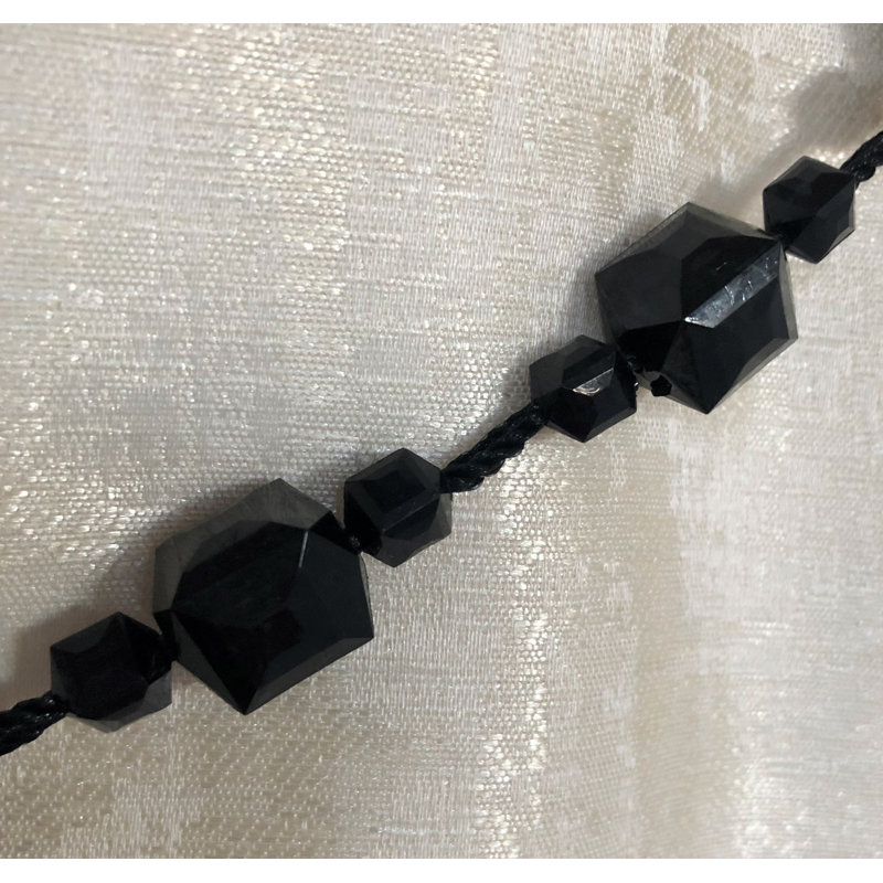 Damon 1.5cm Curtain Holdback/Tieback, Black