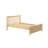 Solid Wood Platform Bed with Slat Headboard -49818235-27507296