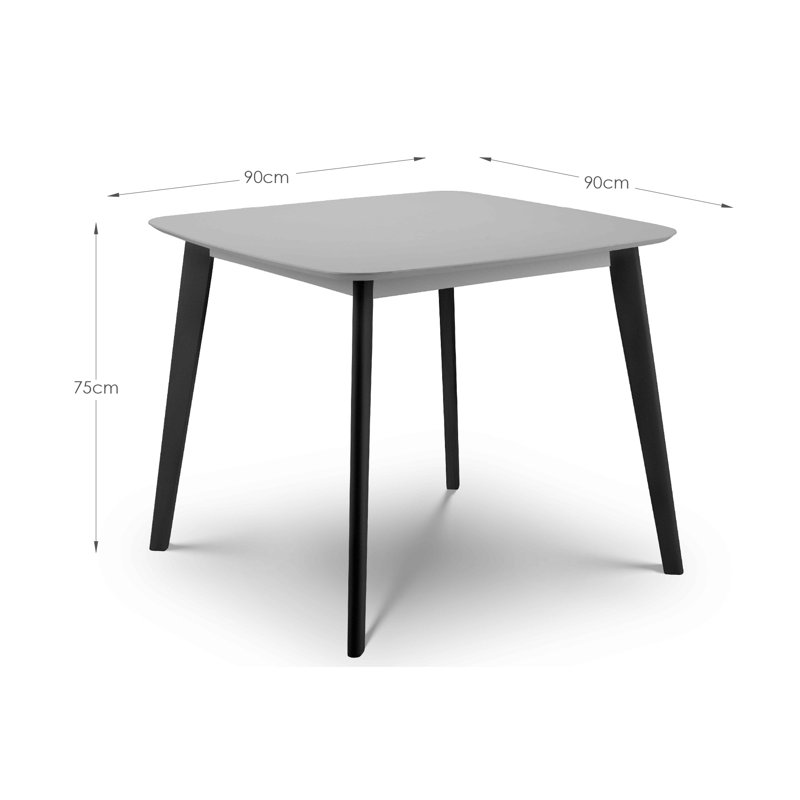 Aramis Dining Table, Grey/Black