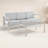Magers Aluminum Outdoor 3 Seater Sofa and Coffee Table Patio Set-98387490