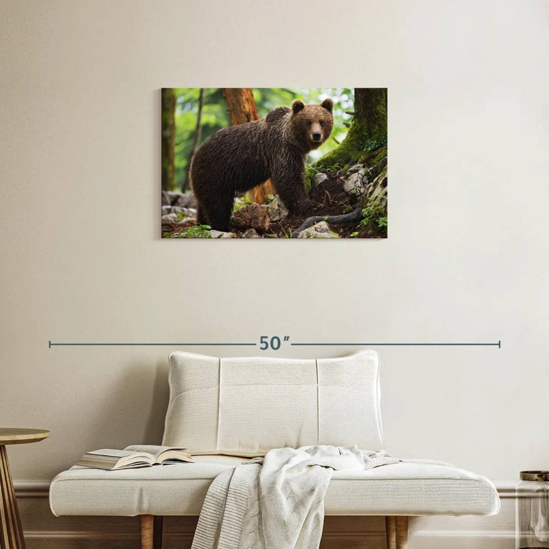 Brampt Wet Grizzly Bear, 20" H x 30" W