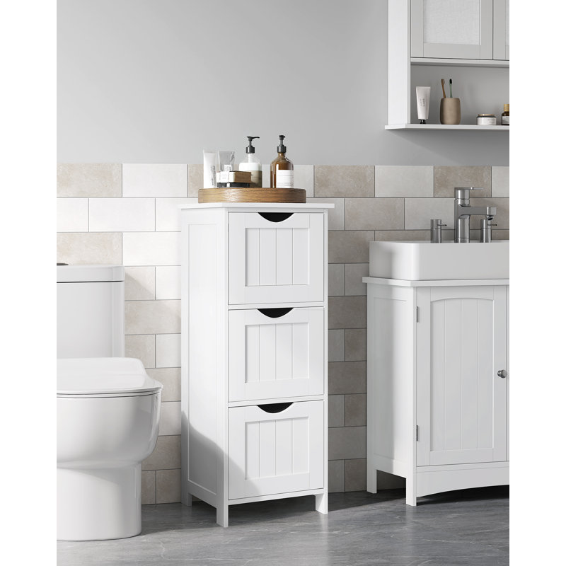 Winston Porter Bathroom Floor Cabinet Free standing Storage Cabinet Winston Porter Bathroom Floor Cabinet Free standing Storage Cabinet