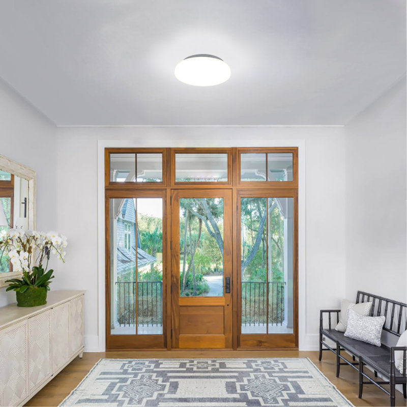 Ensemble de 2 plafonniers DEL à intensité variable de 7 pouces, 11W 920LM, blanc froid 4000K, plafonnier encastré moderne et super lumineux pour chambre à coucher, cuisine, salle de bain, homologué ETL