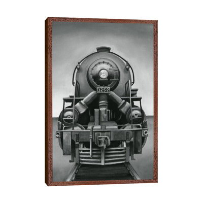 Vintage Train by Ethan Harper - Floater Frame Print on Canvas
