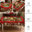 Nappe en polyester de Noël rouge lavable à la machine-400203716
