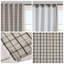 1pc 50 x 84 po avec passe-tringle à carreaux et patte de rideau avec doublure en molleton-1044544191-1044544185