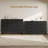 Industrial 8-Drawer Storage Cabinet, 55-Inch Wide Black Horizontal Organizer, Heavy-Duty Freestanding Unit for Living Room, Hallway or Entryway-1702838698