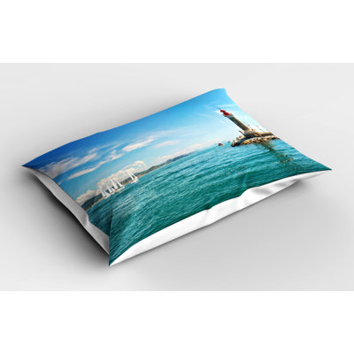Sailboats Polyester Sham Set