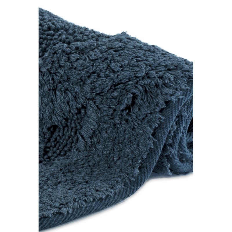Geertjen Cotton Non-Slip Bath Rug, Silver