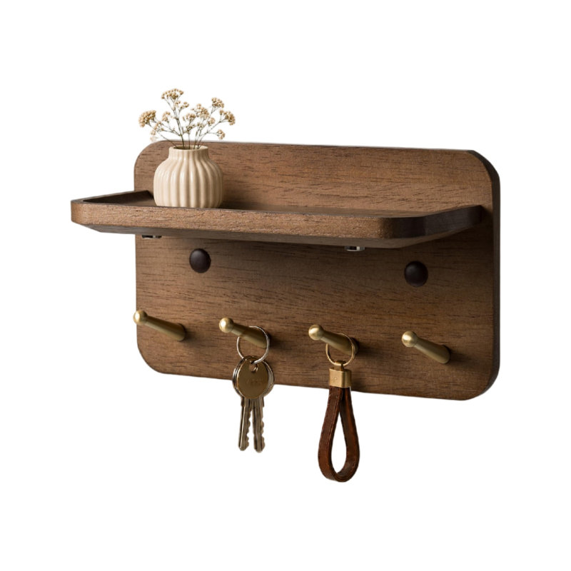 Solid Wood Wall Organizer
