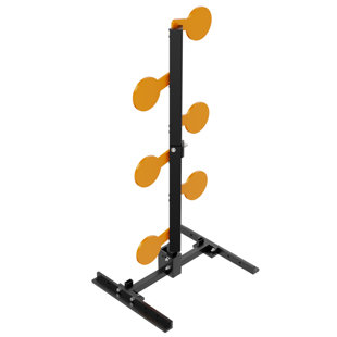 AR500 Dueling Tree Target Kit - 6.3"x3mm Steel Paddles Reactive Shooting Targets with Adjustable Angle​ Stand, Auto Reset, Double-Sided Shooting, for Competition/Outdoor Range