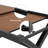 7 Pieces Aluminum And Steel Heated Transfer Telescopic Table With Chairs-819563110