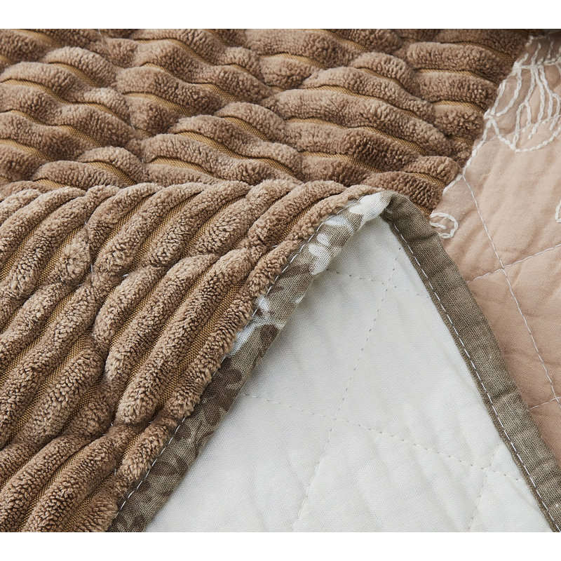 Bohemian Patchwork Quilt, Twin Quilt + 1 Sham