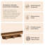Tablettes murales en bois flottantes Sephine