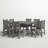 Traditional Garden 9-Piece Farmhouse Trestle Dining Set-50288561