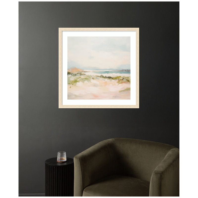 «Tranquil Landscape III Square» par Amy Lighthall, reproduction d'art encadrée