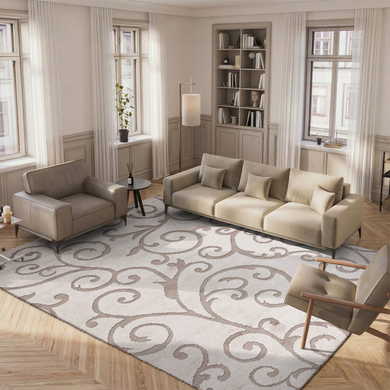 Tapis floral Auralee Performance, Rectangulaire 8 pi x 10 pi
