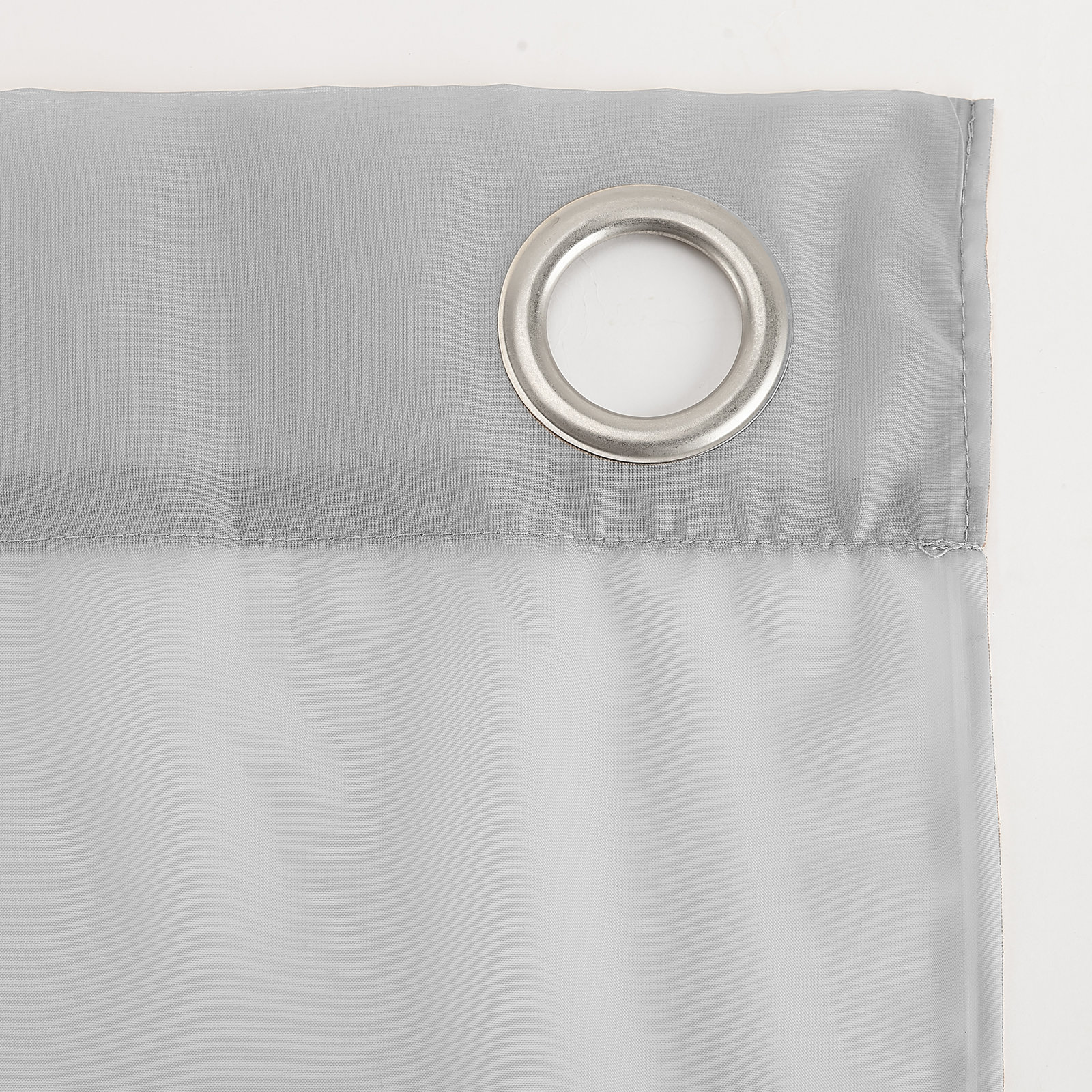Sheer Grommet Single Curtain Panel, 59" W x 84" L, Silver Gray