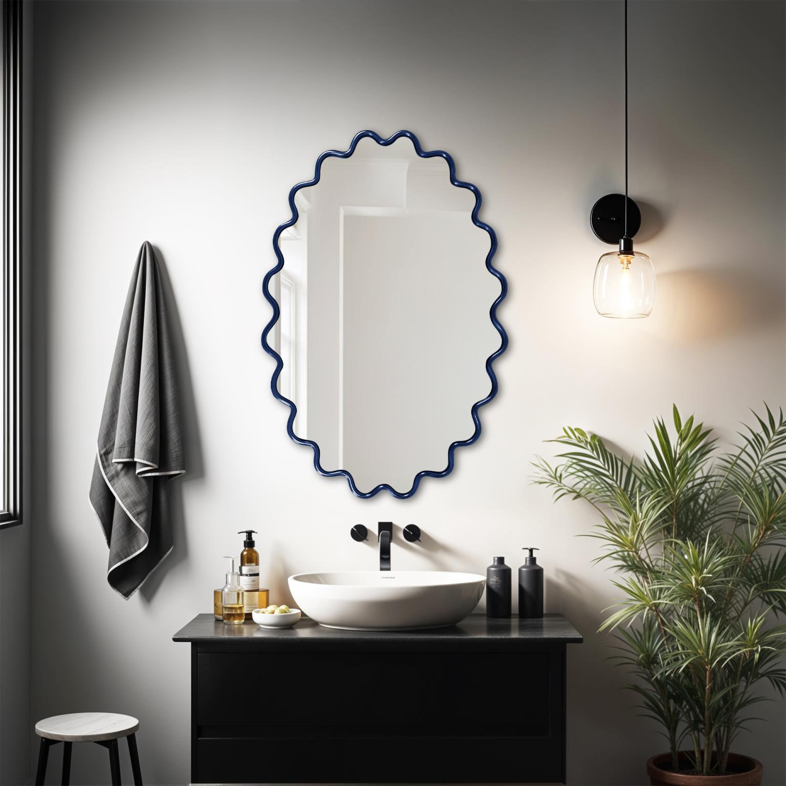 Anders 24" Mirror, Navy