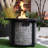 Outdoor Propane Fire Pit, Square, Concrete,50,000 BTU, with Lava Rocks, Waterproof Cover