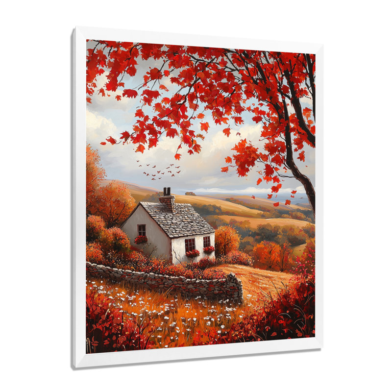 Duncann - art mural paysages, H 32 po x l 24 po, Reproduction encadrée sans passe-partout, Blanc