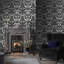 Gothic Damask Metallic Wallpaper Roll-2065710218