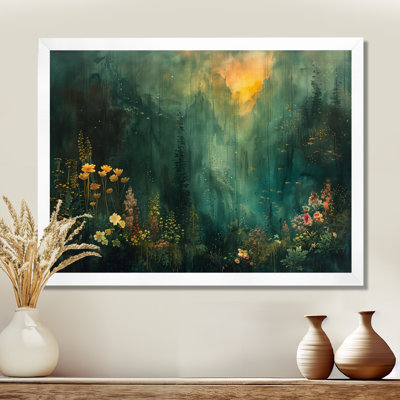 Green Forest Enchantment Forest - Forest Framed Prints