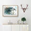 Elephants at the Waterhole in Abstract - Picture Frame Painting Print on MDF-55725118-55725116