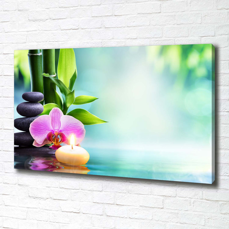 Orchid Bamboo - Wrapped Canvas Print