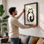 Cat in Repose Japandi - Framed Print-1316976389-1316976395