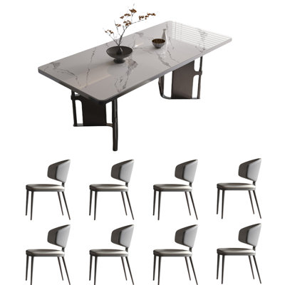 French style simple high-end dining table set