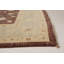 Tapis zone en laine beige/brun foncé 6 pi 6 po x 8 pi 10 po one-of-kind à la main-noué la 2010 ushak Duncarbit
