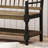 Solid Wood Shelves Storage Bench-696446334