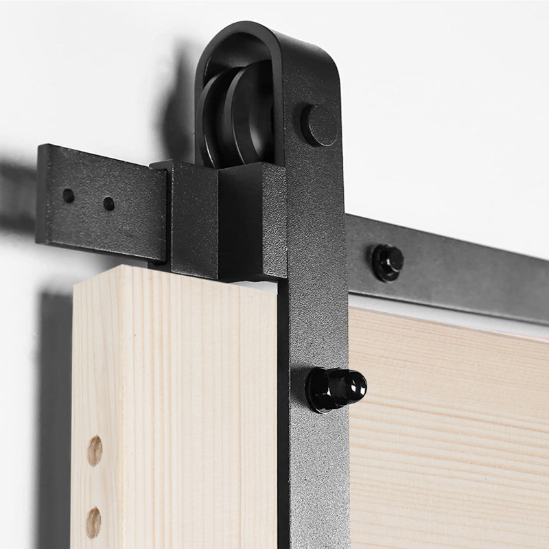 Ensemble de quincaillerie pour porte de grange coulissante à rail simple standard, 79,2 po